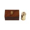 6" Handcrafted Nautical Brass Spyglass Telescope with Wooden Box view 2
