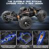 X-TMAGA 1:14 Scale All Terrain RC Cars for Adults & Boys (HS14323), Max Fast 40+ KPH, 4WD Off-Road RC Truck for Snow & Sand & Mud, 4X4 Waterproof Remote Control Car with 2 Rechargeable Batteries view 4