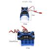 540 550 3650 3660 3670 Motor Heat Sink Cooling Fan 36mm Motor for 1/8 1/10 RC Car Axial SCX10 TRX4 Tamiya(Navy Blue) view 3