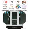 Automatic Card Shuffler and Dealer Machine, 1/2 Deck, 12 Players, 360/180 Deal, Rechargeable for UNO Texas Hold'em Blackjack Phase 10 Five Crowns Skipbo Bridge Poker Game Night, Ultra Quiet view 2