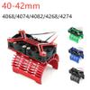 4068 4074 4082 4268 4274 Motor Heat Sink 30mm Dual Cooling Fan 40-42Mm Motor for 1/8 1/7 Arrma Typhon 6S Kraton 6S Felony Mojave Upgrades Parts(Red) view 2