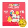 Binibi Spanish Musical Book Colors at The Birthday Party | Spanish Learning for Kids | Bilingual Book for Babies & Toddlers 1-3 | Libro en espaol para bebs view 1