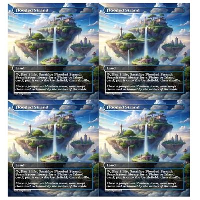 4x | Flooded Strand | Anime | Full Art | Foil or Non-Foil (Foil)