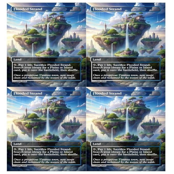 4x | Flooded Strand | Anime | Full Art | Foil or Non-Foil (Foil)