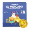 Binibi Spanish Musical Book - Counting at The Market | Bilingual Children's Book for Babies & Toddlers 1-3 | Libro en Espanol para Bebes view 1