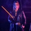 Kose Red LED Katana Cyberpunk Prop Replica Cosplay Gift Sword Lights (Just One + Back Harness Strap) view 3