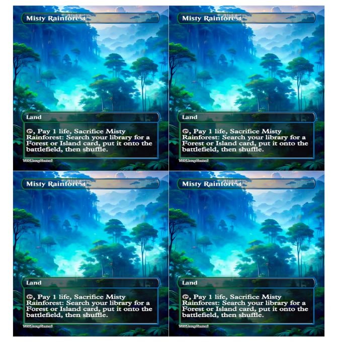 4x | Misty Rainforest | Anime | Full Art | Foil or Non-Foil (Foil)