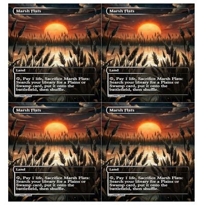 4x | Marsh Flats | Anime | Full Art | Foil or Non-Foil (Non Foil)