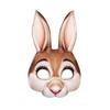 Hosfairy 1Pcs Halloween Animal Mask Half Face Rabbit Ear Mask for Halloween Easter Costume Party Cosplay Props (Yellow) view 1