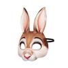 Hosfairy 1Pcs Halloween Animal Mask Half Face Rabbit Ear Mask for Halloween Easter Costume Party Cosplay Props (Yellow) view 2