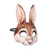 Hosfairy 1Pcs Halloween Animal Mask Half Face Rabbit Ear Mask for Halloween Easter Costume Party Cosplay Props (Yellow) view 4
