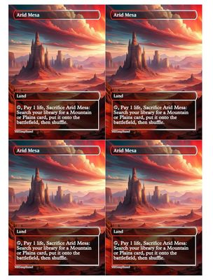 4x | Arid Mesa | Anime | Full Art | Foil or Non-Foil (Foil)