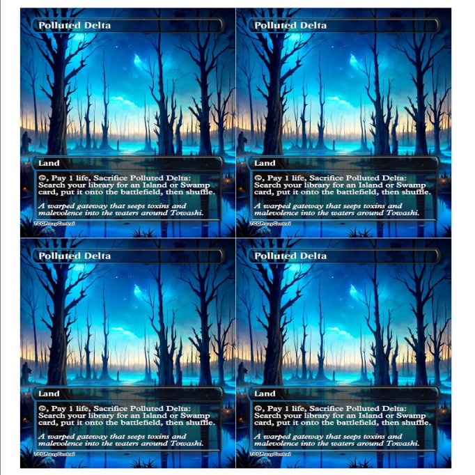 4x | Polluted Delta | Anime | Full Art | Foil or Non-Foil (Non Foil)
