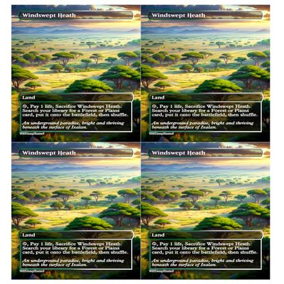 4x | Windswept Heath | Anime | Full Art | Foil or Non-Foil (Foil)