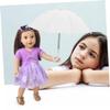 Hemoton Miniature Doll House Umbrella Model Chic Rain Umbrella Decoration for Dolls Safe Material Realistic Design Accessory for Mini Furniture and Scene Models view 2