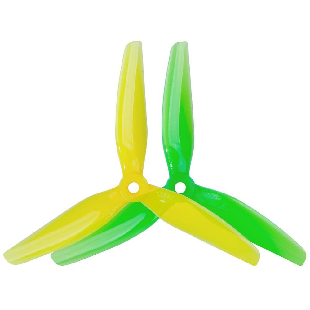 ABZEKH Drone Accessories for HQ Ethix S4 Prop 5X3.65X3 5031 5inch 3 Blade/tri-Blade for Lemon Lime Propeller Prop for FPV Racing Drone Part(8 Pairs)