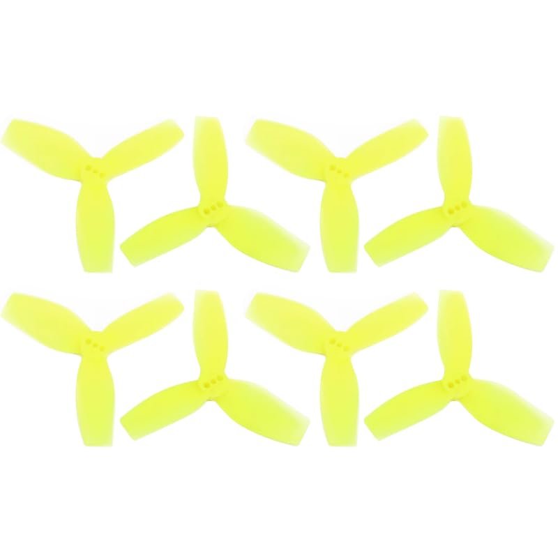 ABZEKH Drone Accessories 4/10Pairs for HQProp HQ DT2.9X2.7X3 2927 Propeller 3-Blade for CW&CCW PC Props for DJI Avata RC FPV Cinewhoop Drone Quadcopter Freestyle(4 Pairs Yellow)