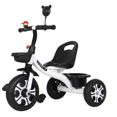 DreamsCT Toddler Tricycles for 1-6 Year Olds Kid Tricycle Baby Balance Bike for Boys Girls - White