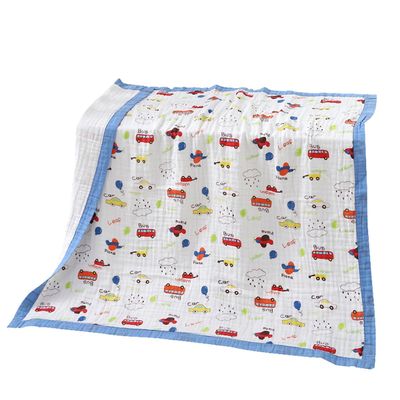 Receiving Blanket Boy Cotton Muslin Swaddle Blankets Girl Newborn Soft Thin Breathable Baby Blankets Infant Swaddling Wrap(Cute Dinosaur,40" L x 40" W)