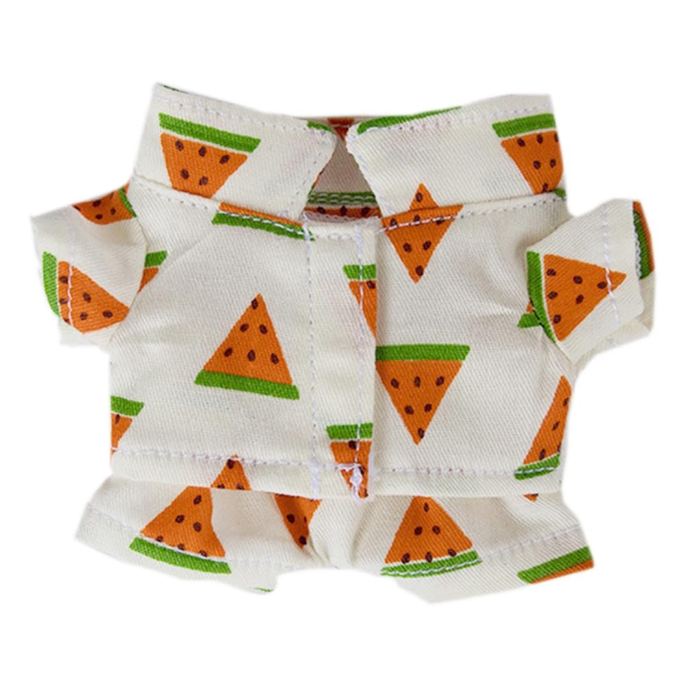 niannyyhouse 10cm Plush Doll Clothes Shirts Pants Pattern Pajama Outfit Stuffed Toy Dressup Gift (a8)