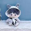 niannyyhouse 10cm 15cm 20cm Plush Doll Clothes Hoodie Vest Pants Backpacks Glasses Shoes Wolf Bear Outfit Soft Stuffed Toy Dressup Gift (Gray-10cm) view 3