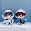 niannyyhouse 10cm 15cm 20cm Plush Doll Clothes Hoodie Vest Pants Backpacks Glasses Shoes Wolf Bear Outfit Soft Stuffed Toy Dressup Gift (Gray-10cm) view 4