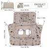 Shopping Cart Cover for Baby 2 in 1 High Chair Covers for Restaurant Comfortable Grocery Cart Seat Covers for Infant, Toddler Universal Suitable for Most Shopping Carts Machine Washable, Dinosaur view 2