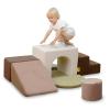 BanaSuper Kids Climbing Foam Blocks Playset - 7 Piece Toddler Climbing Toys, Indoor Gross Motor Development Montessori Gross Motor Toy for Babies & Toddlers (Grey) view 1