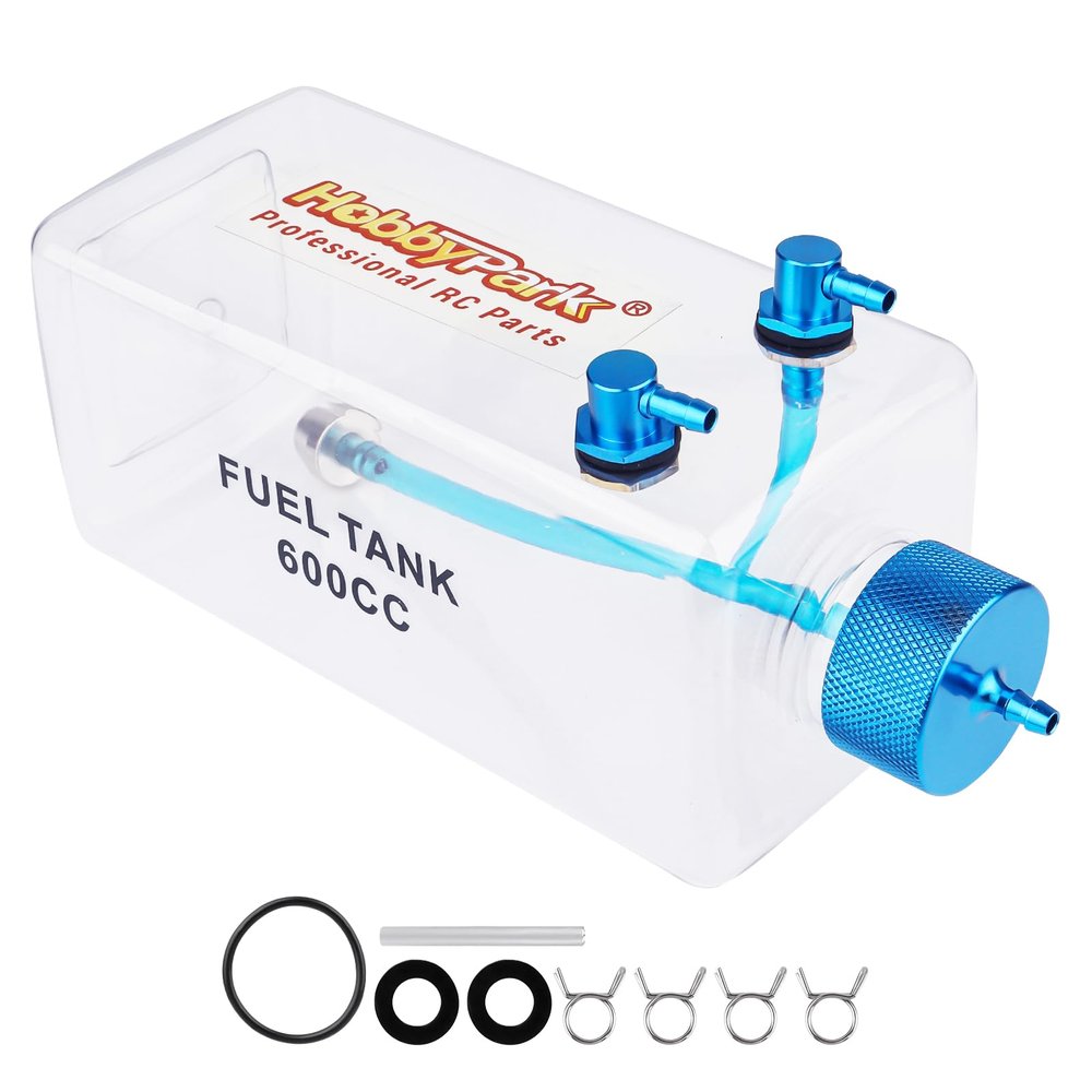 HobbyPark RC Gas Fuel Tanks Fuel Bottle for RC Gasoline Airplane Gas Engine (600CC)