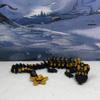 3D Articulated Dragon, 12" Black and Gold Cherry Blossom Dragon with Classic Egg, Fidget ADHD Toy for Autism, Gift Dragon Toy D043-DR view 2