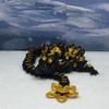 3D Articulated Dragon, 12" Black and Gold Cherry Blossom Dragon with Classic Egg, Fidget ADHD Toy for Autism, Gift Dragon Toy D043-DR view 4