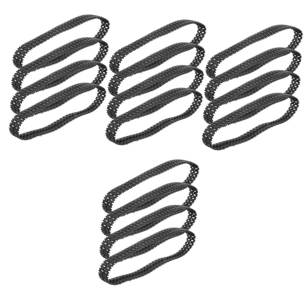 Hemoton 16pcs Rubber Tank Tracks for Rc Crawler Replacement Treads for Enhanced Grip and Stability Terrains