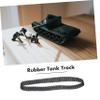 Hemoton 16pcs Rubber Tank Tracks for Rc Crawler Replacement Treads for Enhanced Grip and Stability Terrains view 2
