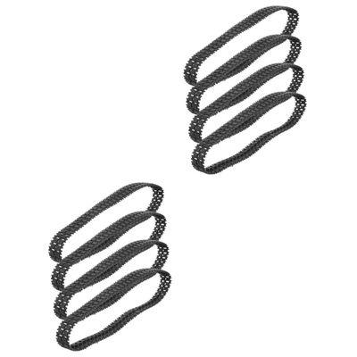 Hemoton 8pcs Rubber Tank Tracks for Remote Control Tank Models for Building Smooth Excellent Traction Terrains