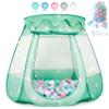 Baby Ball Pit for Toddler with 50 Balls, Pop Up Tent Kids with Star Lights for 1 2 3 Year Old Birthday Gift, 12-18 Months Baby Girl Toys with Carrying Bag, Indoor&Outdoor Play Tent for Kids(Green) view 1