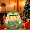 Baby Ball Pit for Toddler with 50 Balls, Pop Up Tent Kids with Star Lights for 1 2 3 Year Old Birthday Gift, 12-18 Months Baby Girl Toys with Carrying Bag, Indoor&Outdoor Play Tent for Kids(Green) view 4