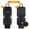Musclez Car Seat Protectors, Car Seat Covers Waterproof 600D Fabric, Non-Slip Backing & 2 Mesh Pockets Carseat Protector for Baby Child Safety Seats, Pets, Automotive Interior Protection, Pack of 2 view 4