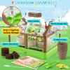 DUYOYU Kids Plant Growing Kit - Kids Greenhouse & Flower Growing Kit with Upgraded Irrigation & Grow Light  Perfect Gardening for KidsSolar Green view 2