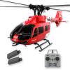 Ssccgym C190 H145 6CH Remote Control Helicopter Aircraft for Adults Beginners RC Heli Single Rotor No Ailerons Maintain Altitude Hover/Optical Flow Positioning RTF 335MM (Red 2-Battery) view 1