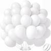 110pcs White Balloons 12 Inch White Latex Balloon Garland Arch Kit for Birthday Baby Shower Wedding Anniversary Graduation Party Decorations view 1