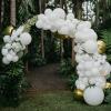 110pcs White Balloons 12 Inch White Latex Balloon Garland Arch Kit for Birthday Baby Shower Wedding Anniversary Graduation Party Decorations view 3