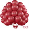 110pcs Ruby Red Balloons 12 Inch Dark Red Latex Balloon Arch Kit for Birthday Baby Shower Anniversary Graduation Wedding Party Decorations view 1