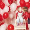 110pcs Red Balloons 12 Inch Latex Balloon for Red Birthday Decoration Wedding Christmas Gender Reveal Engagement Anniversary Princess Bridal Shower Baby Shower Decorations view 3