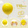 110pcs Yellow Balloons 12 Inch Latex Balloon for Yellow Birthday Decorations Wedding Christmas Gender Reveal Engagement Anniversary Princess Bridal Shower Baby Shower Decorations view 2