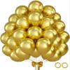 110pcs Gold Balloons 12 Inch Latex Balloon for Gold Birthday Decorations Wedding Christmas Gender Reveal Engagement Anniversary Princess Bridal Shower Baby Shower Decorations view 1