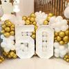 110pcs Gold Balloons 12 Inch Latex Balloon for Gold Birthday Decorations Wedding Christmas Gender Reveal Engagement Anniversary Princess Bridal Shower Baby Shower Decorations view 3