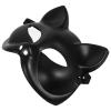 Amosfun Party Mask Blank Plastic Cat Face Mask for Diy Arts Crafts Unpainted Masquerade Prop for Halloween Cosplay and Carnival Creative Fun for Parties and Performances view 2