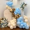 110pcs Pastel Blue Balloons 12 Inch Latex Balloon for Pastel Blue Birthday Decorations Wedding Christmas Gender Reveal Engagement Anniversary Princess Bridal Shower Baby Shower Decorations view 3