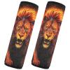 UMIRIKO Car Seat Belt Pad Covers Gold Flames Lion Safety Seatbelt Strap Shoulder Pads for Adults and Children Comfort Universal 2 Pack M 20848579 view 1