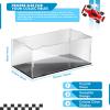 DoubleFill 1 Pcs Clear Acrylic Display Case for 1: 24 Model Car Requires Installation Acrylic Display Box with Black Base Model Storage Case Stands for Toy Car Collectibles view 2